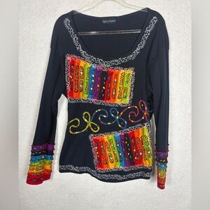 Agan Traders Navy Blue Unique Top
